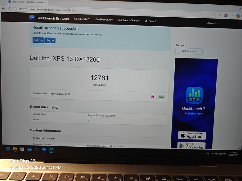 Dell XPS13-DX13260 开箱和简单测试