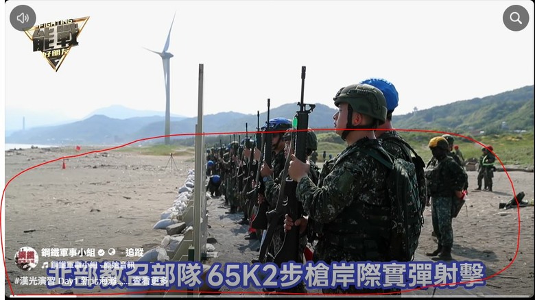 北部校召部隊岸際實彈射擊，是戰爭實況???