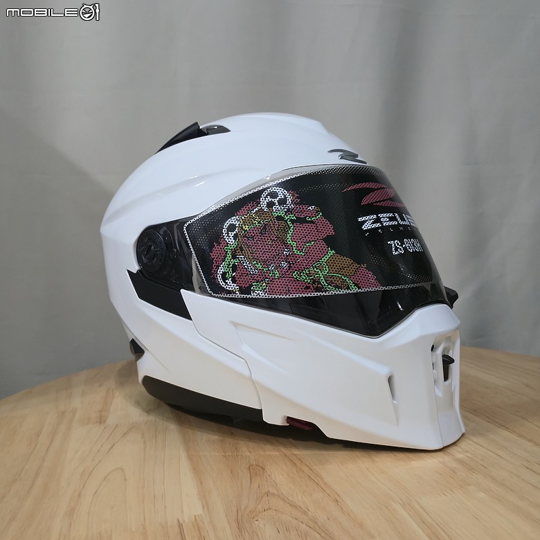 點我看大圖 【開箱】ZEUS 瑞獅 ZS-613H 可拆卸式面甲 ,全罩、3/4任意切換!