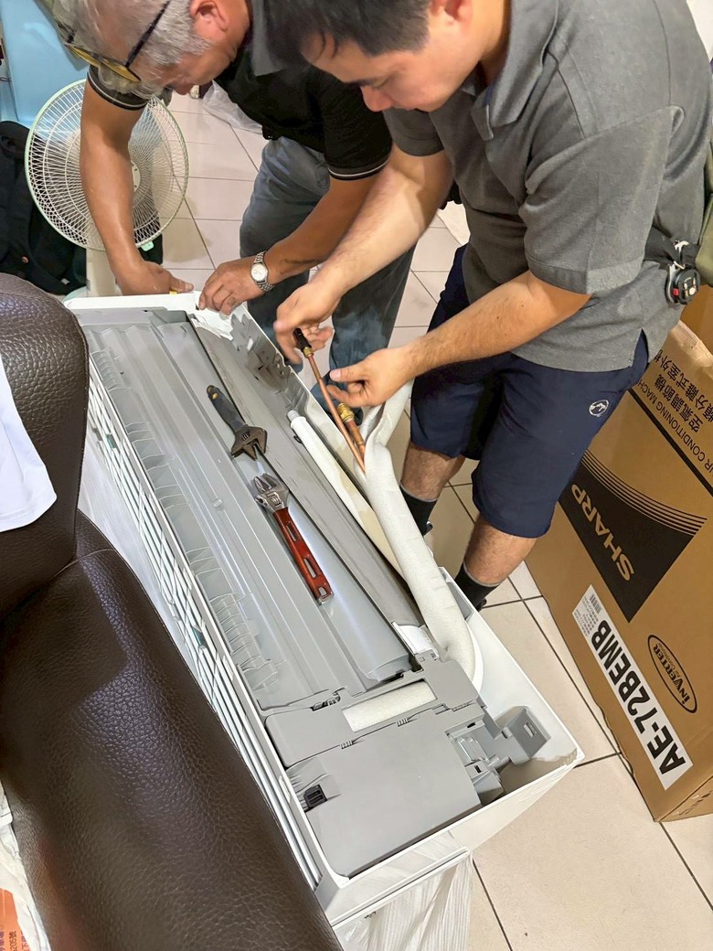 SHARP冷暖變頻冷氣開箱
