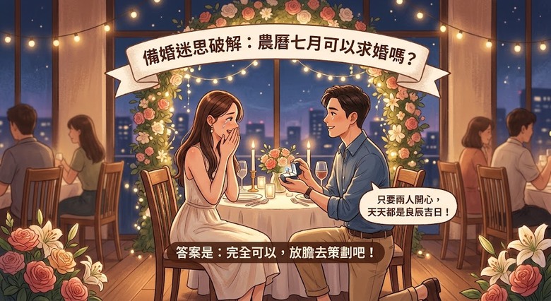 【備婚迷思破解】農曆七月可以求婚嗎？鬼月求婚到底有沒有禁忌？