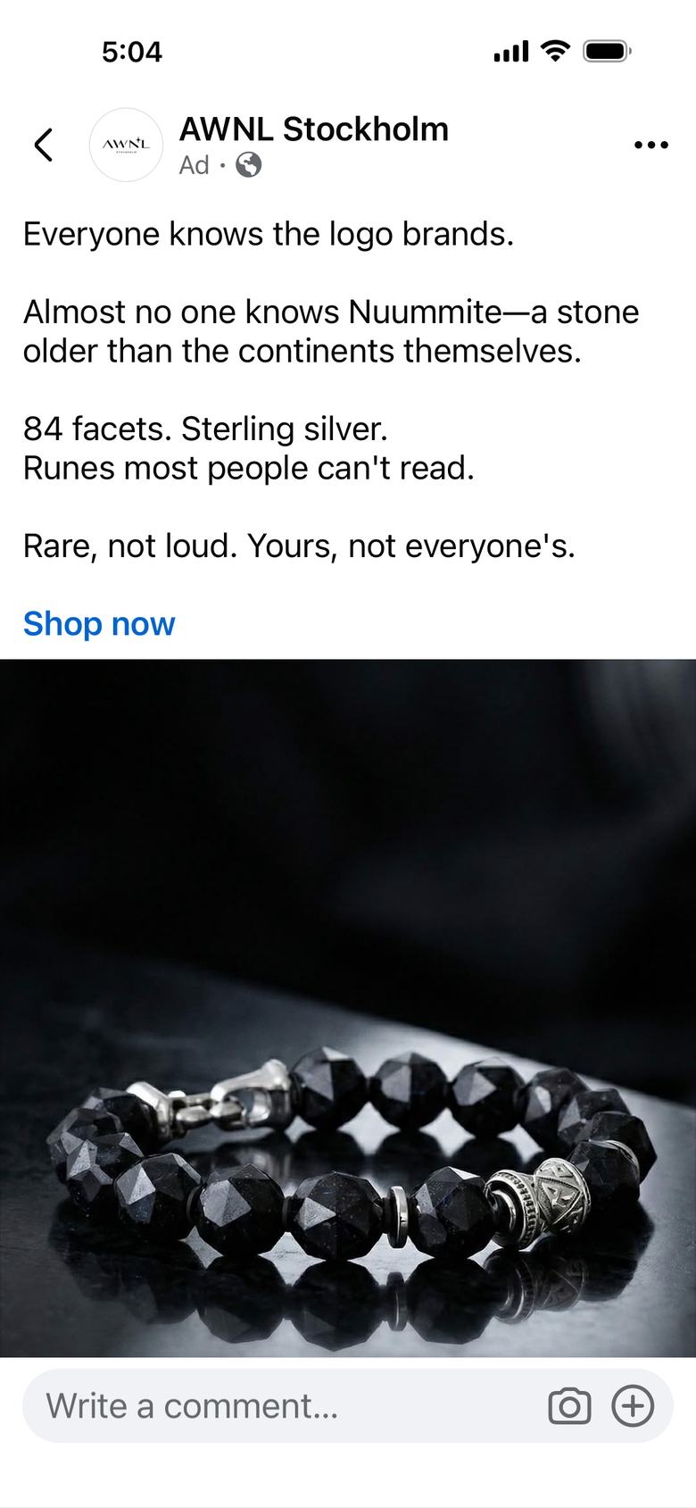 AWNL Meteorite Fusion Bracelet