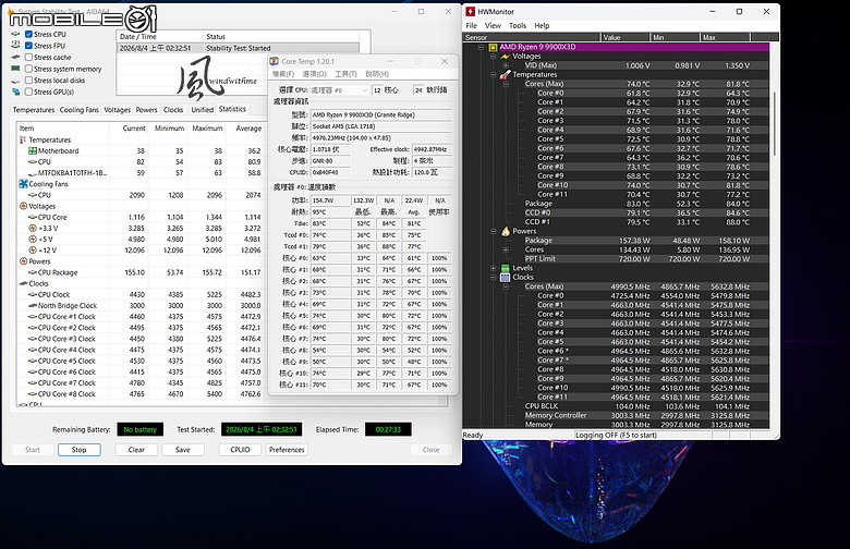 白色木紋新風格：X870E AERO X3D WOOD搭FRAME 5000D WOOD RS實測