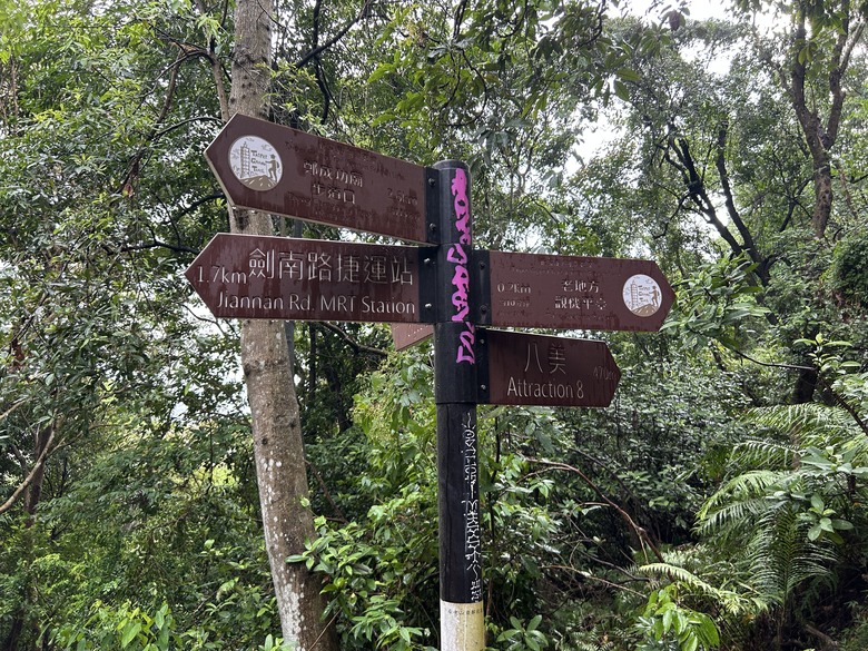 搭 捷 運 登 走 劍 潭 山 親 山 步 道
