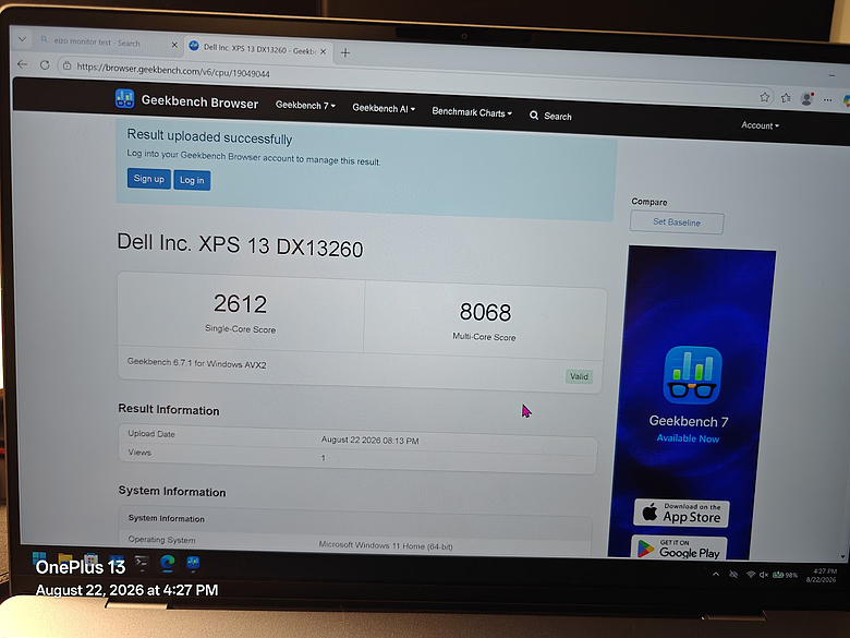 Dell XPS13-DX13260 开箱和简单测试