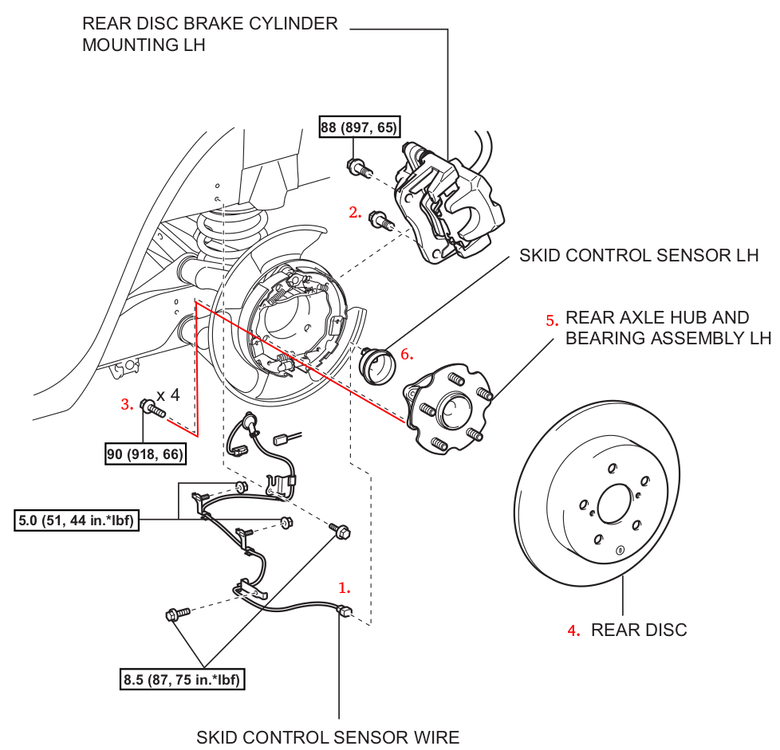 DIY維修 2010 RAV4 2WD 後輪 ABS sensor