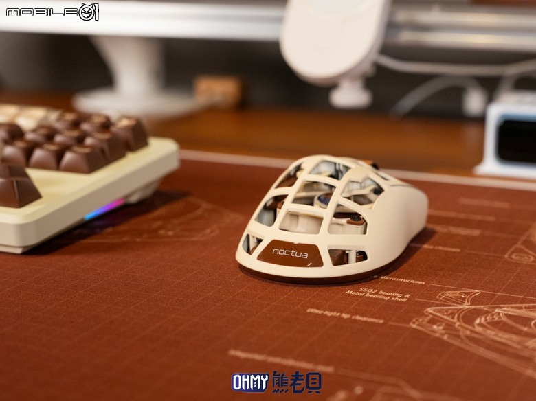 信仰喜+1 貓頭鷹聯名滑鼠 Pulsar Feinmann F01 Noctua Edition