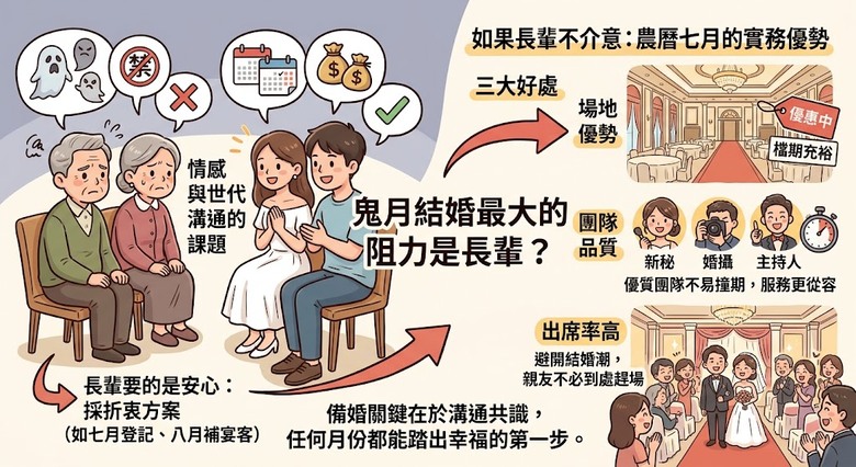 【婚俗觀念破解】鬼月結婚最大的阻力是長輩？