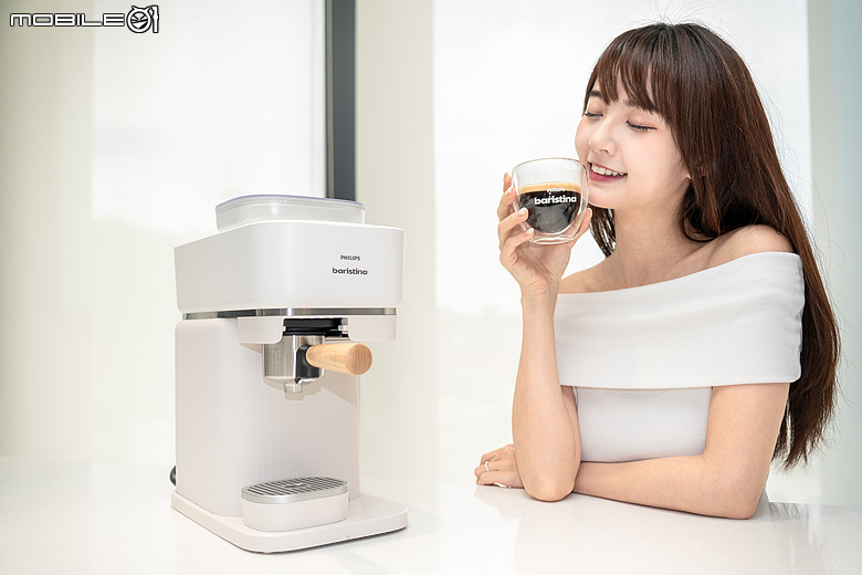 飛利浦 Philips Baristina 一滑即萃義式咖啡機開箱實測|一滑完成現磨咖啡,讓每天在家喝精品咖啡變得更簡單