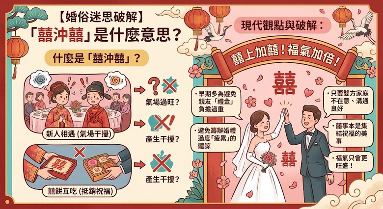【婚俗迷思破解】喜沖喜是什麼意思?