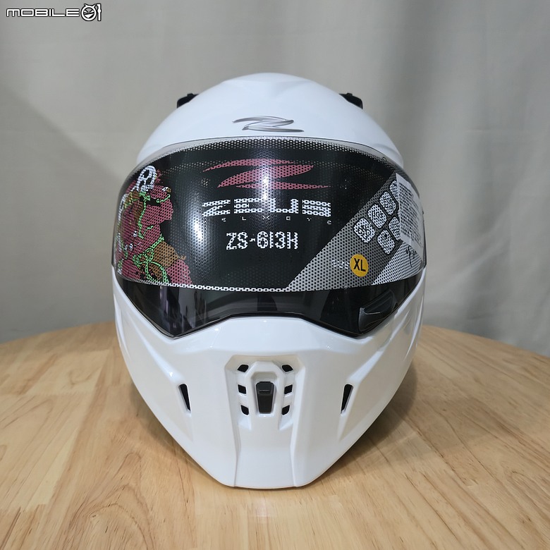 點我看大圖 【開箱】ZEUS 瑞獅 ZS-613H 可拆卸式面甲 ,全罩、3/4任意切換!
