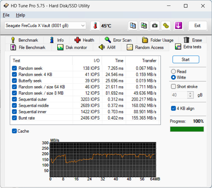 【開箱簡測】Seagate FireCuda X Vault 8TB 效能簡測 (圖多)