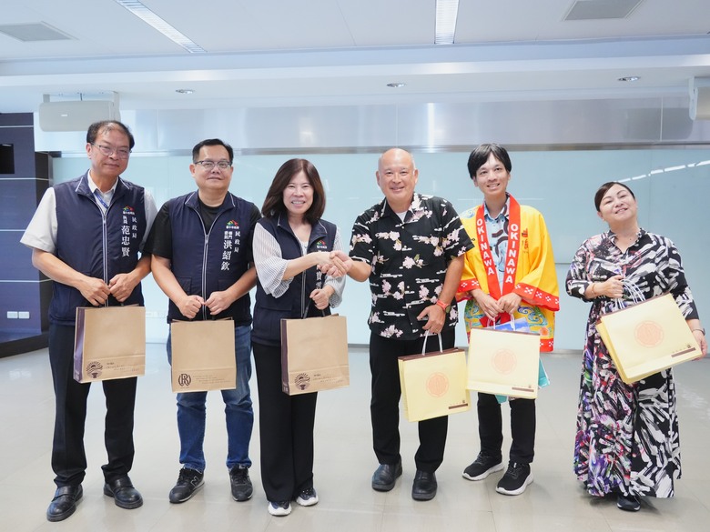 台中市民聯合婚禮首航沖繩，沖繩婚禮觀光團隊訪中市府，攜手打造66對新人專屬迎賓盛典