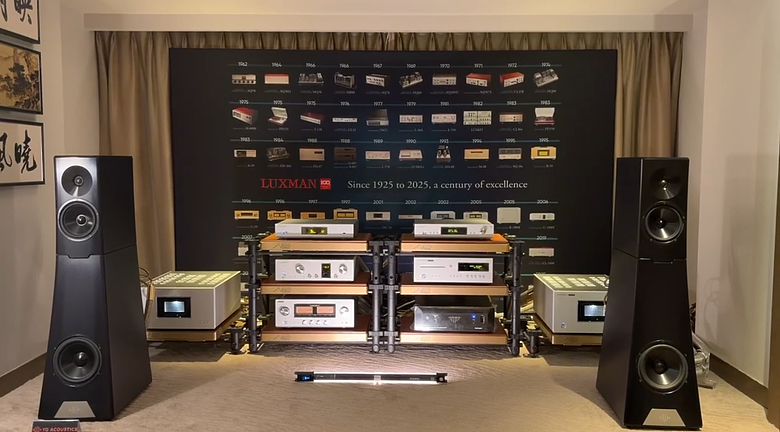 點我看大圖 君悅音響展2nd巡禮,LUXMAN B-100除了大還是大
