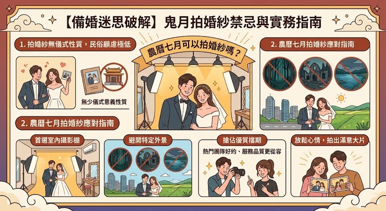 【備婚迷思破解】農曆七月可以拍婚紗嗎？