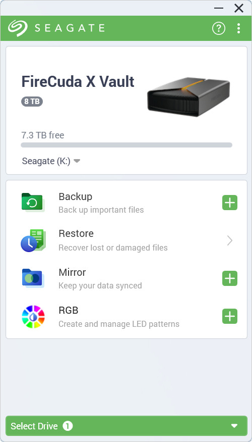【開箱簡測】Seagate FireCuda X Vault 8TB 效能簡測 (圖多)