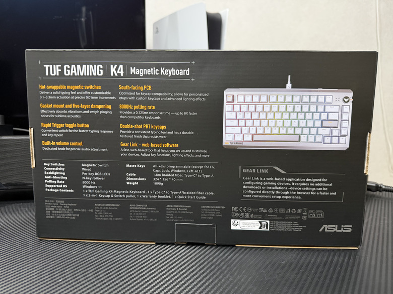 【開箱｜心得】支援熱插拔的磁軸屆CP值天花板！｜ASUS TUF Gaming K4 Magnetic