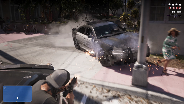 《GTA 6》26 分鐘實機影片公開｜雙主角自由切換、六星通緝回歸！