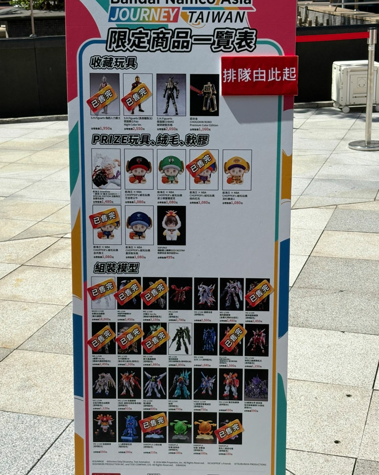 萬代南夢宮亞洲巡迴嘉年華朝聖|回顧經典 IP 與限量鋼彈模型