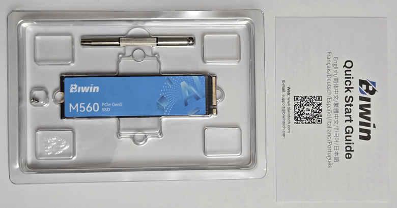【開箱簡測】Biwin M560 PCIe Gen5.0 x4 NVMe HMB 2TB SSD 效能簡測 (圖多)