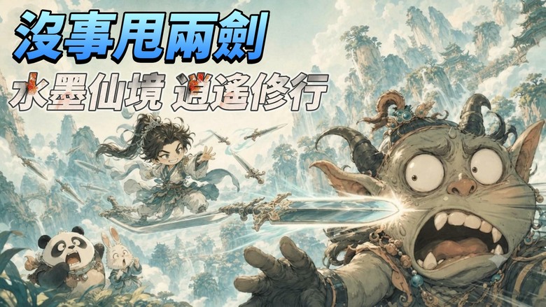 《沒事甩兩劍》7月28日 上線試玩 放置修仙爽感登場 化身逍遙劍修 御使萬千飛劍自動斬妖除魔 | 自由解鎖穿透、分裂、劍雨等劍意流派 離線掛機也能累積修為 體驗躺著也能成為劍仙的快意人生
