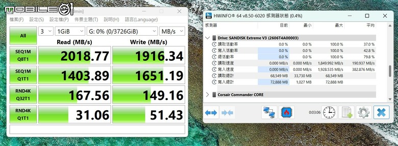 SanDisk Extreme Portable SSD（E70）攜帶式固態硬碟開箱試用 小巧體積內兼具大容量與高速傳輸性能