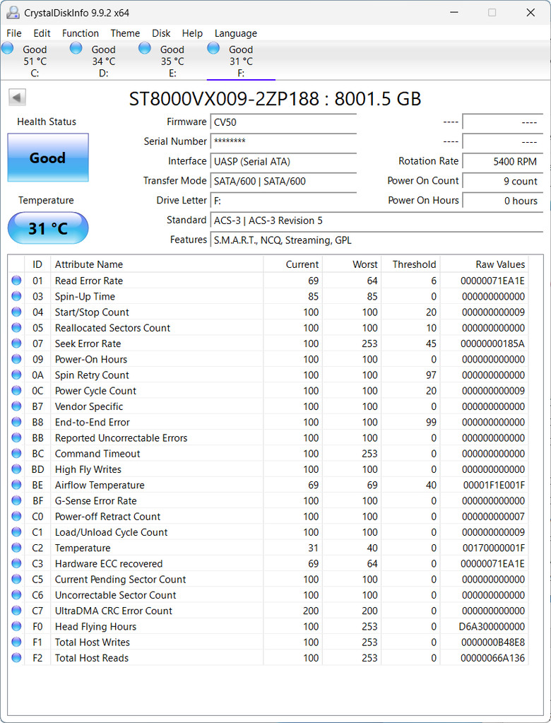 【開箱簡測】Seagate FireCuda X Vault 8TB 效能簡測 (圖多)