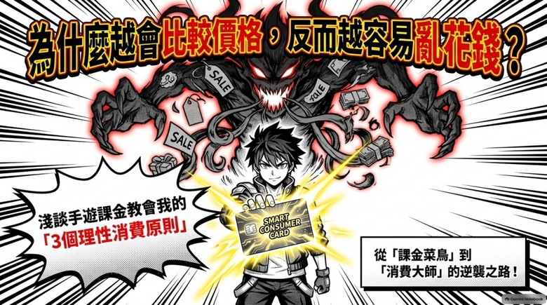 為什麼越會比較價格的人,反而越容易亂花錢?淺談手遊課金教會我的3個理性消費原則