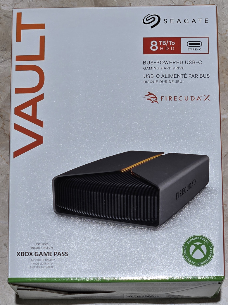 【開箱簡測】Seagate FireCuda X Vault 8TB 效能簡測 (圖多)