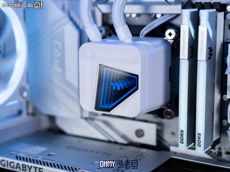 TT ST360 Ultra ARGB Sync 水冷散熱器 翻轉大螢幕+側出水管