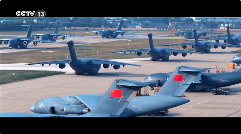 壯觀 ! 中國空軍運20機群