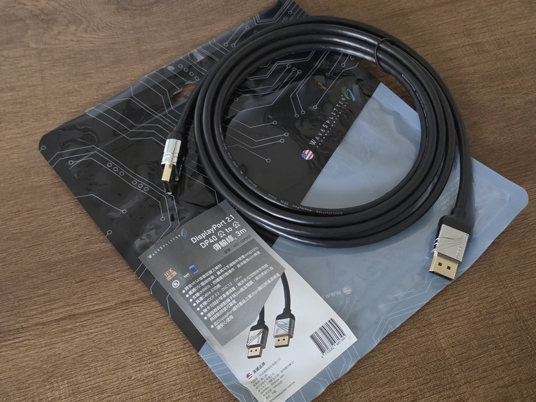 WAVESPLITTER威世波 DisplayPort 2.1 DP80(型號：WST-CDP006) / DP40(型號：WST-CDP003) 公 to 公 傳輸線，一步到位打造你的極致視覺體驗
