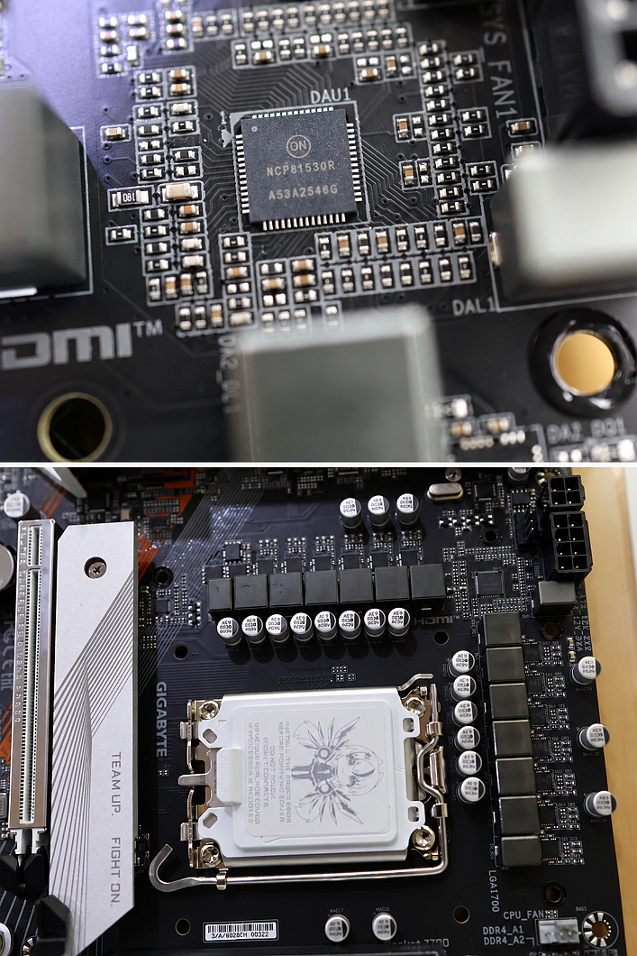 點我看大圖 雕妹帶著 D4 繼續戰 B760M AORUS ARI WIFI6E DDR4
