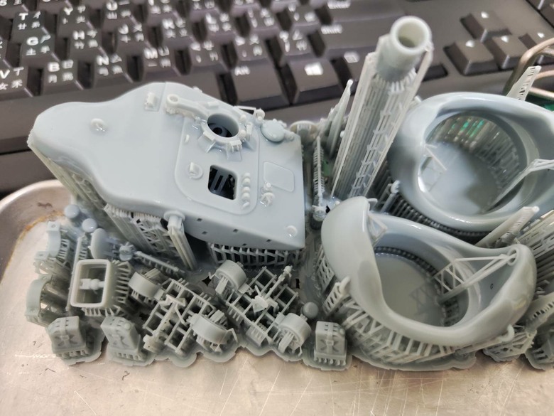 【心得&模型分享】光固化3D列印機購買前的公開說明書「天空之城」