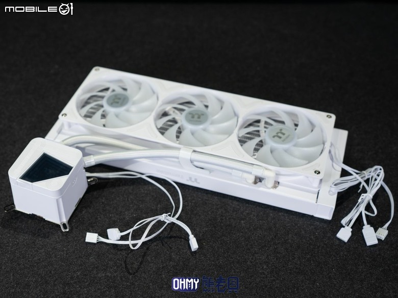 TT ST360 Ultra ARGB Sync 水冷散熱器 翻轉大螢幕+側出水管