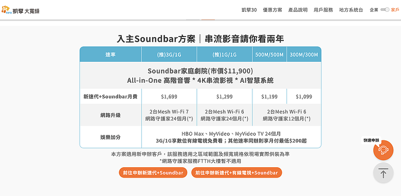 點我看大圖 凱擘和韓國電信 kt 合作的 Soundbar 方案,和中嘉好類似