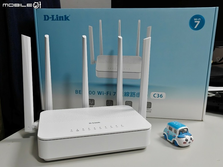 D-Link C36 無線路由器開箱 | 簡單安裝、配件介紹與 100M 光世代測速