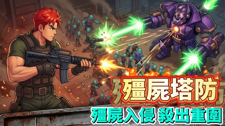 《Zombie War: Idle Defense》殭屍塔防 9月25日正式上線 殭屍末日全面爆發 無盡殭屍浪潮來襲 守住最後防線 | 肉鴿割草塔防手遊 升級英雄技能 迎戰裝甲殭屍與巨型變異Boss