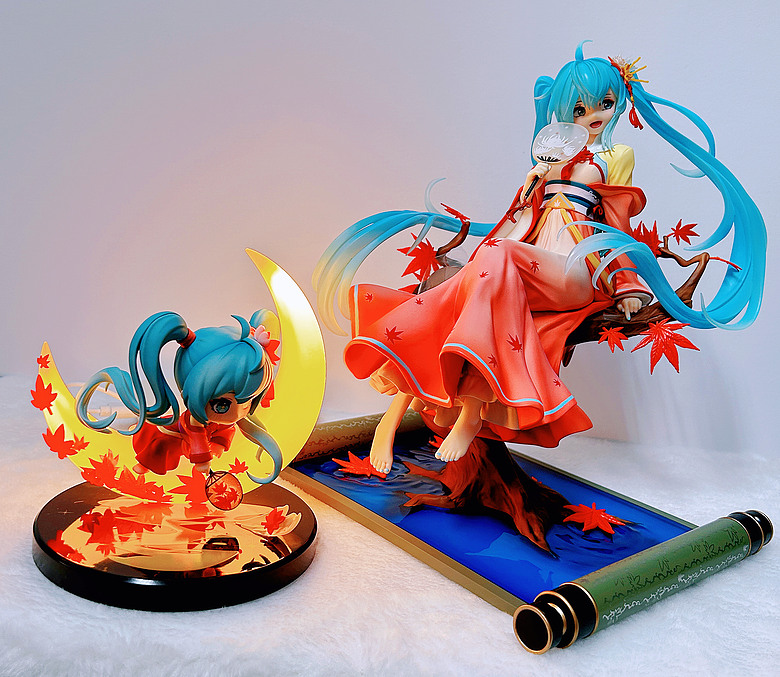 【開箱】初音未來 月西江 - 暮秋楓音沁心弦，皓月楓紅映滿江！