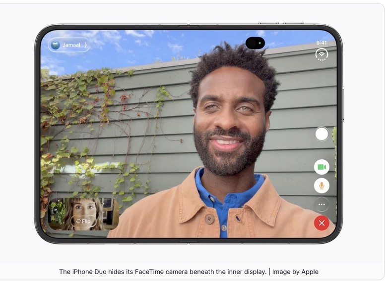 很少人提到的iphone duo內螢幕底下攝像鏡頭