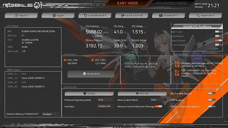 點我看大圖 雕妹帶著 D4 繼續戰 B760M AORUS ARI WIFI6E DDR4