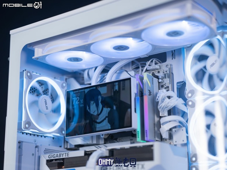 TT ST360 Ultra ARGB Sync 水冷散熱器 翻轉大螢幕+側出水管