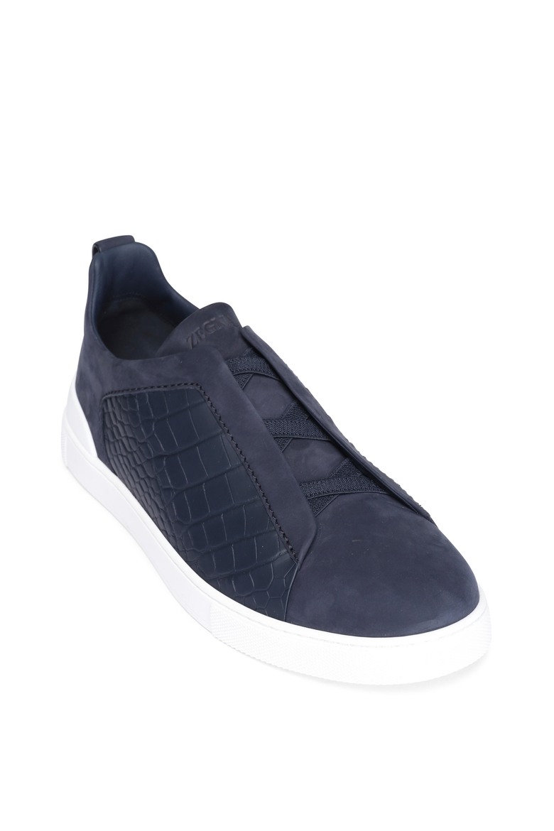 點我看大圖 懶人鞋:Zegna Triple Stitch vs. Berluti Fast Track Slip On