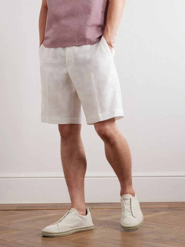 點我看大圖 懶人鞋:Zegna Triple Stitch vs. Berluti Fast Track Slip On