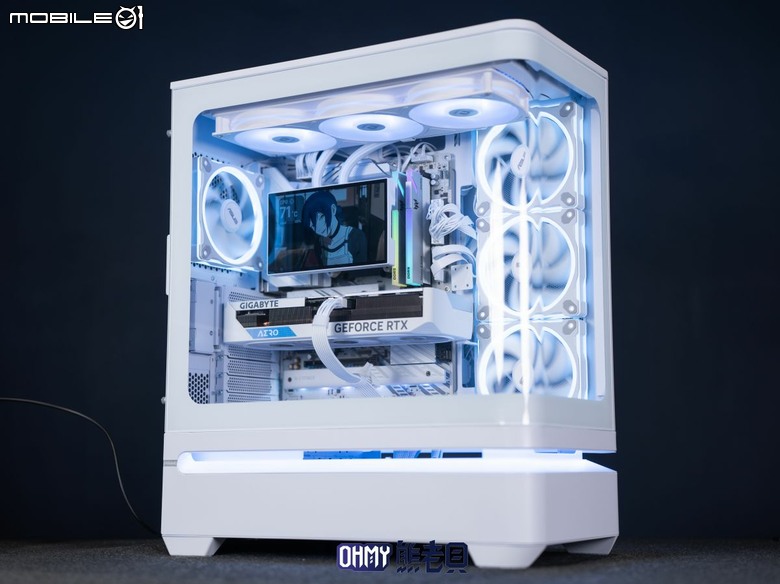 TT ST360 Ultra ARGB Sync 水冷散熱器 翻轉大螢幕+側出水管
