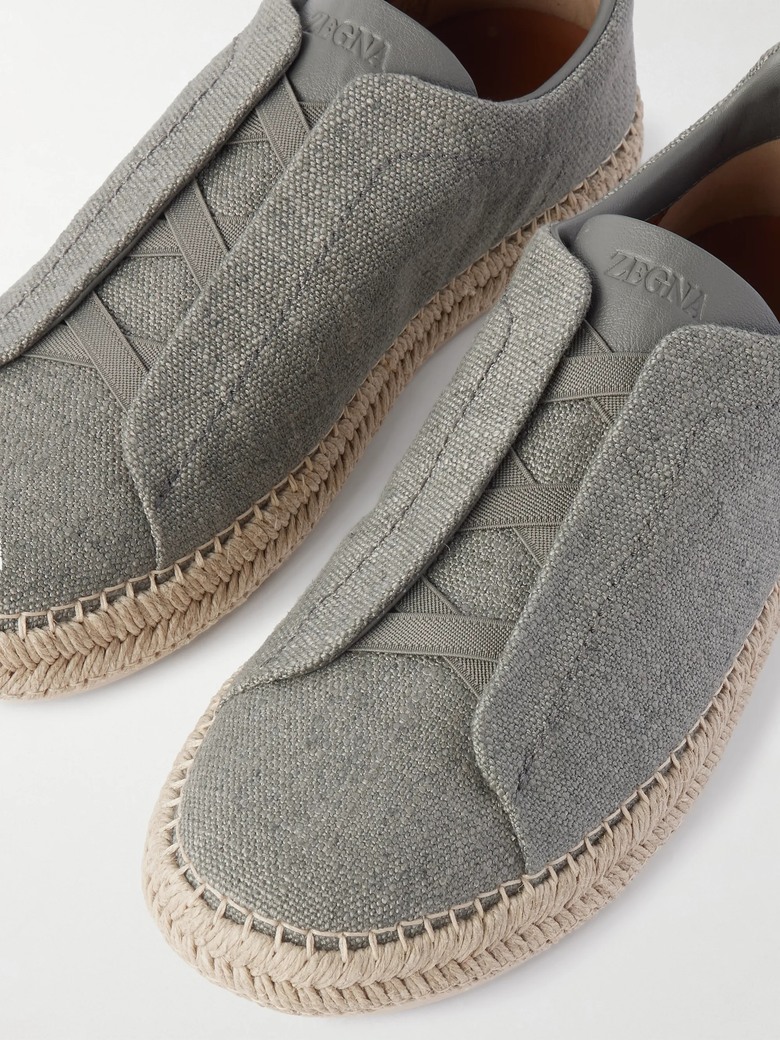 點我看大圖 懶人鞋:Zegna Triple Stitch vs. Berluti Fast Track Slip On