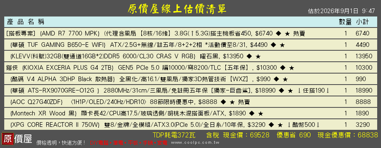 評估電腦選擇配備
