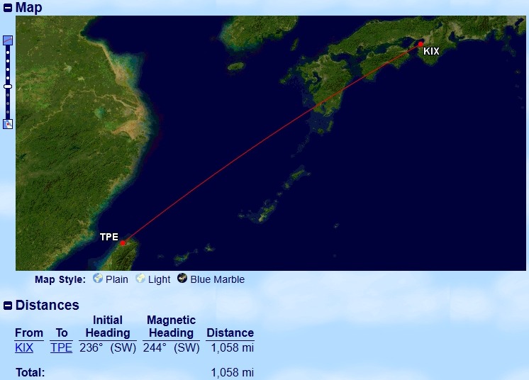 點我看大圖 日本-大阪|長榮 BR129 777-300ER 大阪關西 KIX-台北 TPE 皇璽桂冠艙 商務艙 飛行紀錄