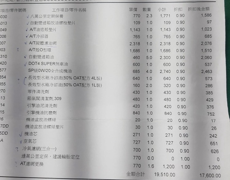 FB上 分享的三菱保養工單