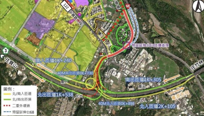 國三增設竹東二重交流道 規劃立體化